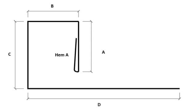 1.2.3 J Trim Box J-Trim no hem