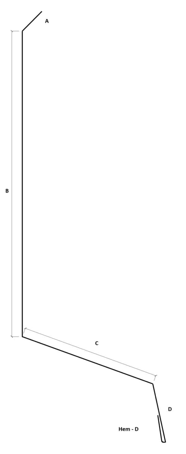 1.3.4 Apron/Wall Flashing Flange out