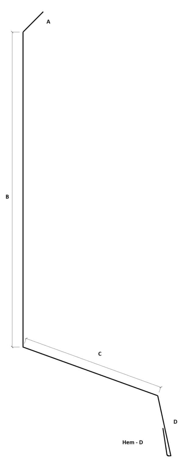 1.3.4 Apron/Wall Flashing Flange out