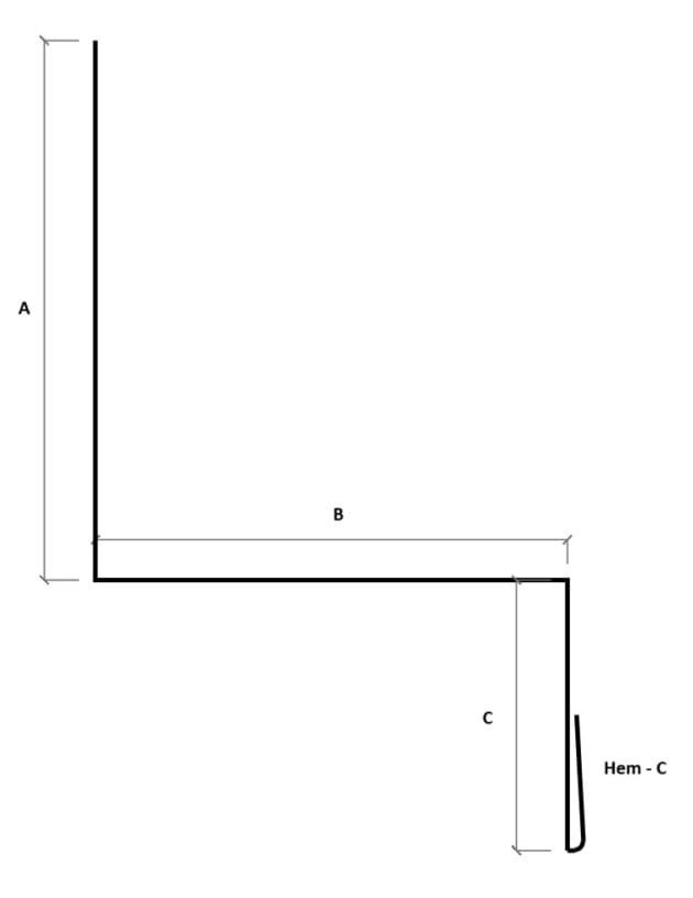 1.4.2 Vented Cover Flashing With down bend