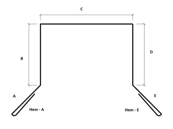 3.1.1 Parapet Standard w/ kick