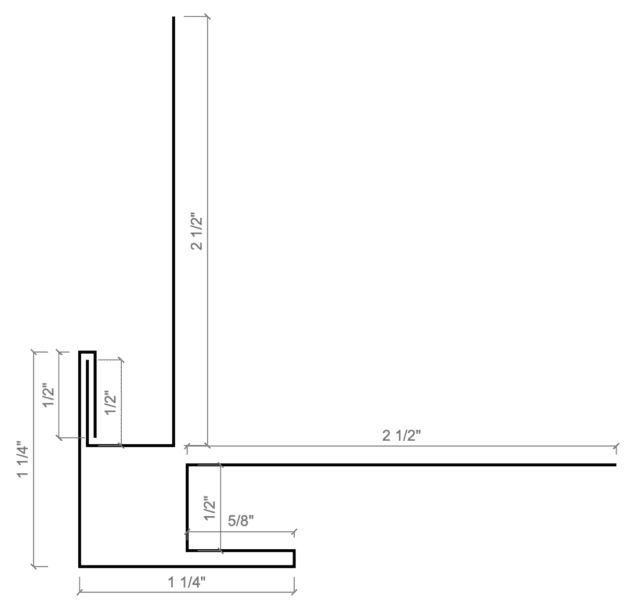 8.3.1 Square Outside Corner Standard Size