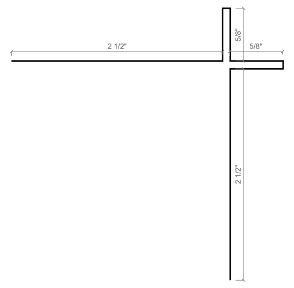 8.3.2 X Outside Corner Standard Size