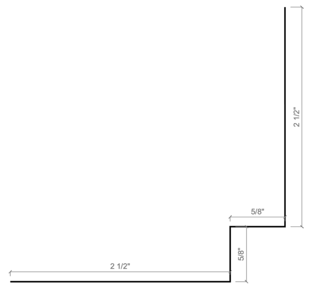 8.3.3 Square Inside Corner Standard Size