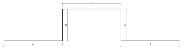 9.1.3 Hat Channel (18 Ga) Custom sizes